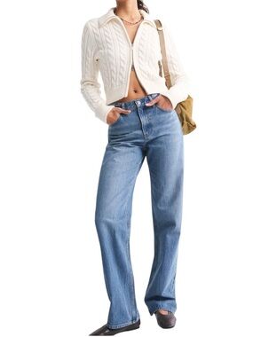 Abercrombie & Fitch loose high rise curve love jeans size 28 excellent condition